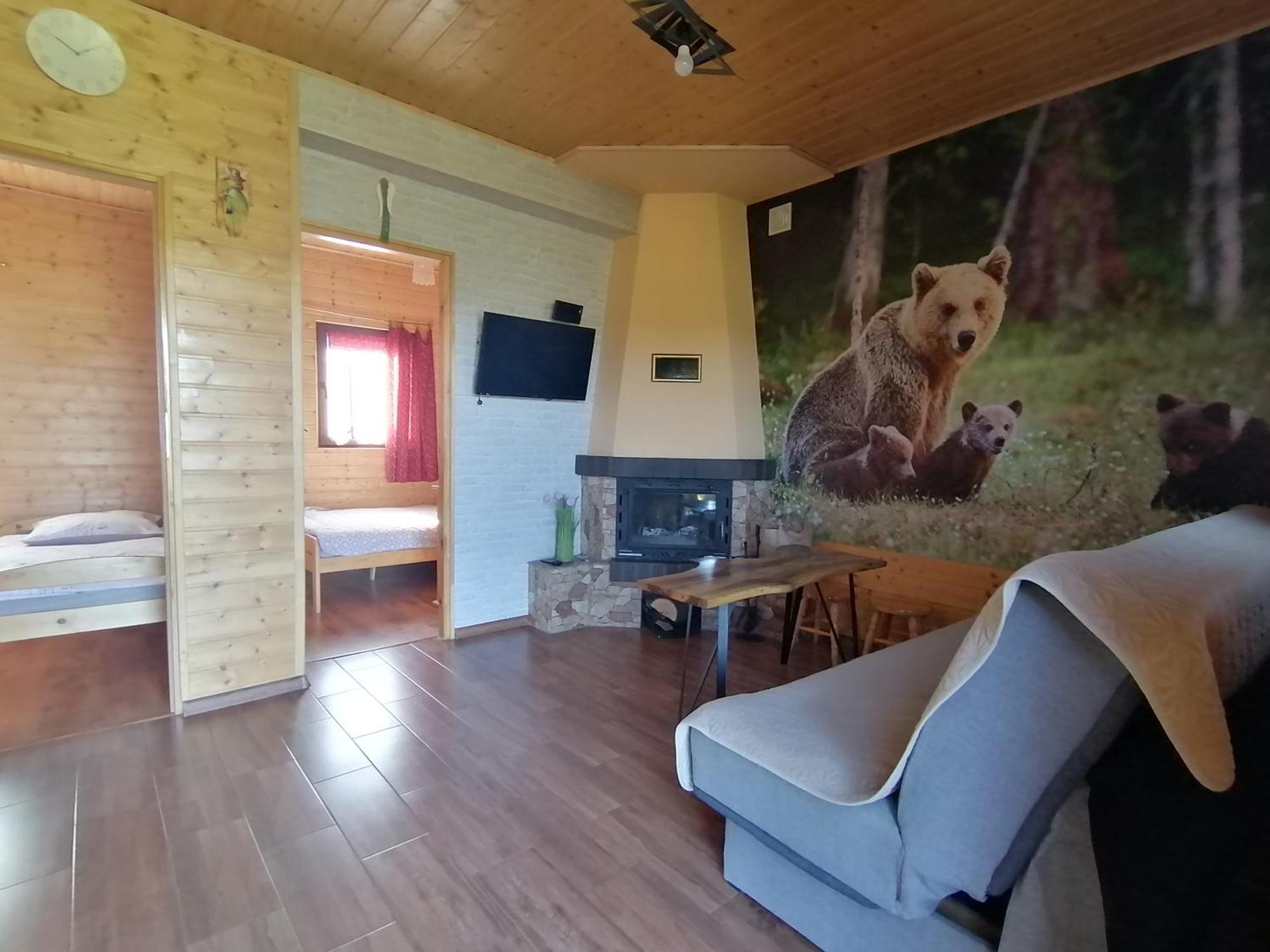 Domki Złota Rybka nad Jeziorem- Jacuzzi Zawóz Zewnętrze zdjęcie